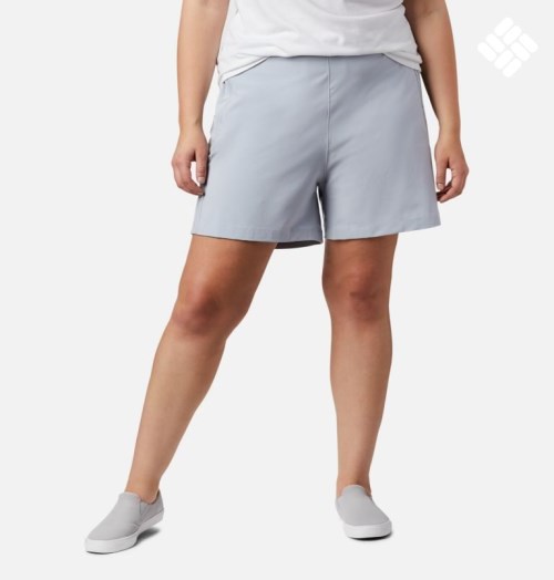 Pantaloni Scurti Columbia PFG Tidal II Dama Gri Deschis | Plus Size EK71AZ8SM